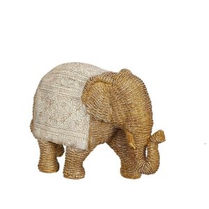 FIGURA ELEFANTE RESINA DE RATTAN MD.