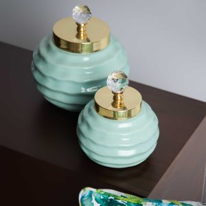 Pote Decorativo Verde-Água