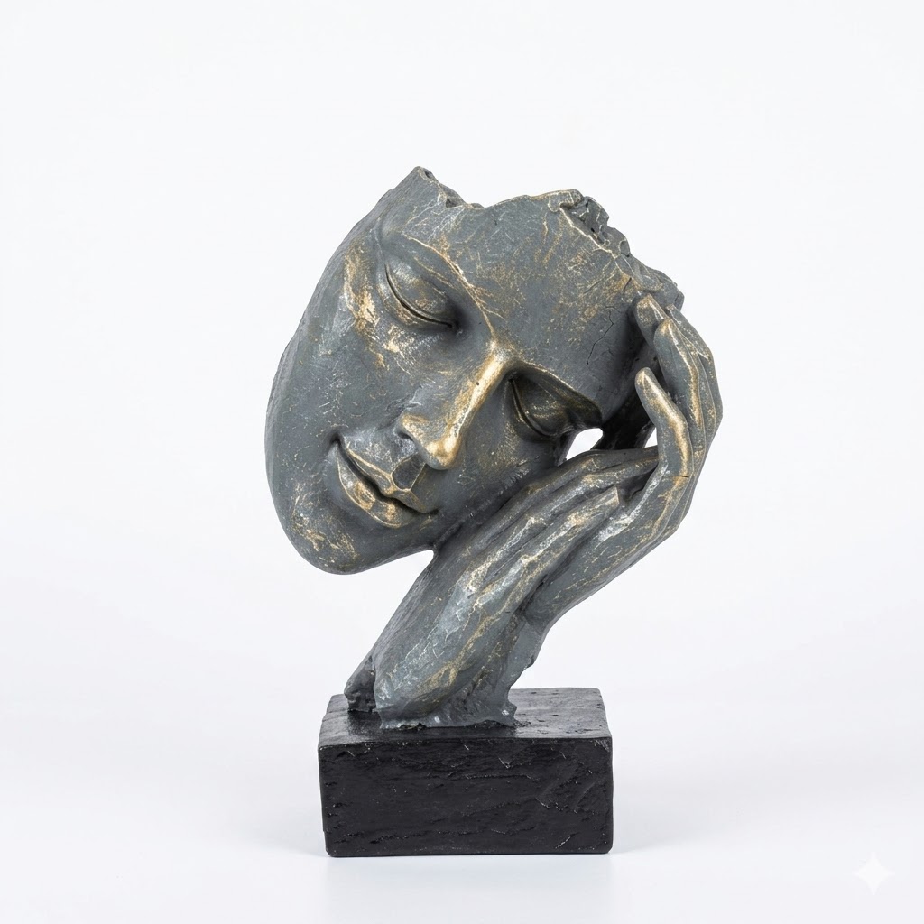 Escultura Rosto - Descanso da Mente