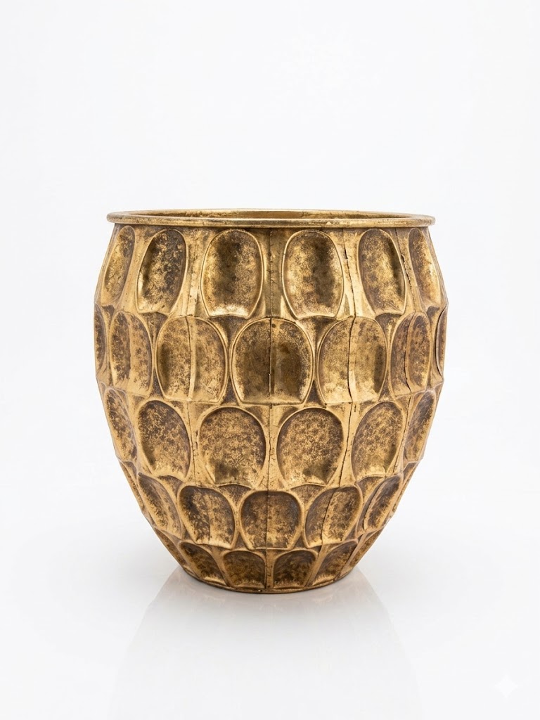 Vaso Dourado médio