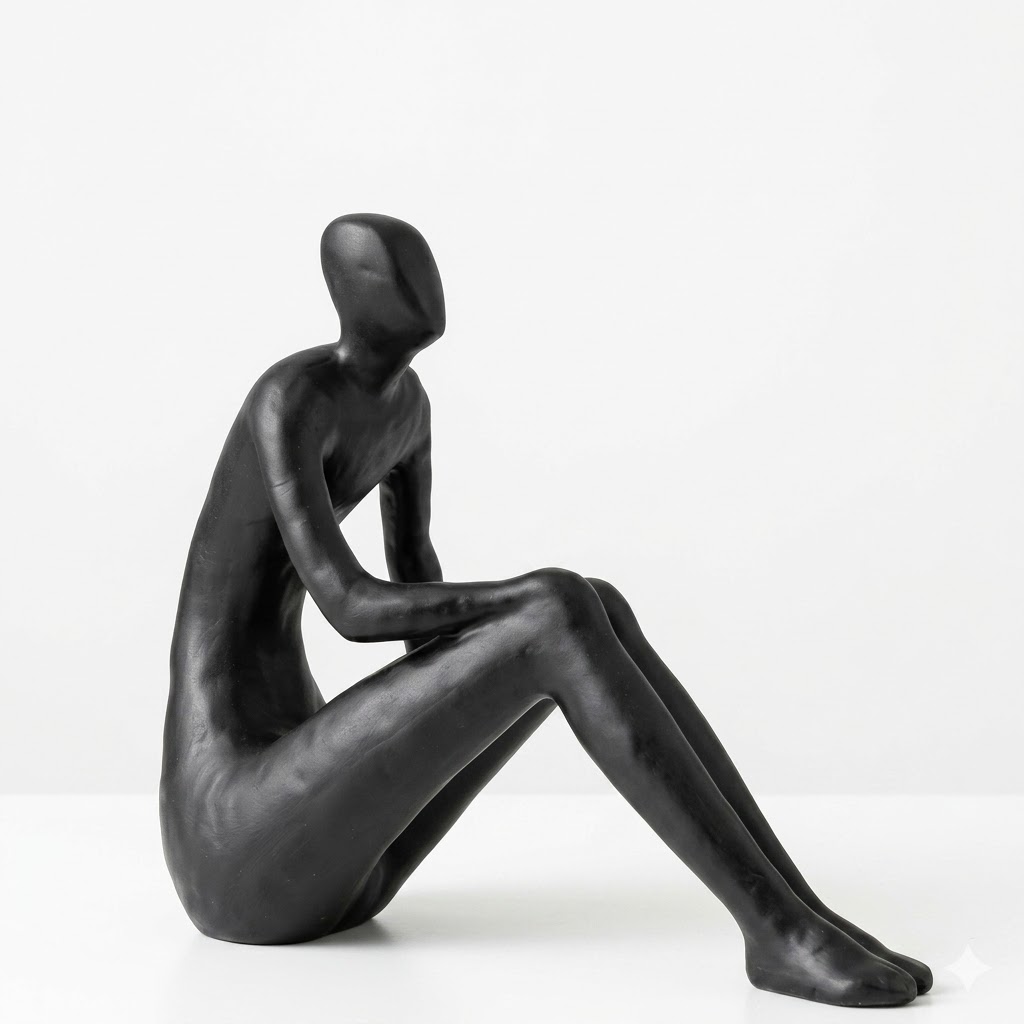 Escultura em Preto Mate