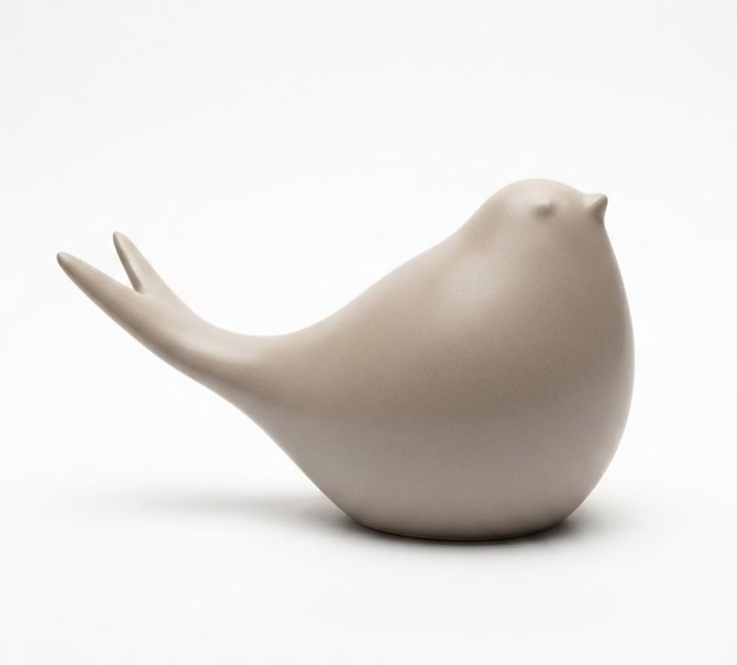 Pássaro em ceramica mate