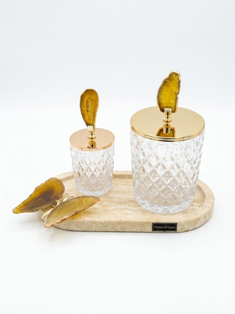 Conjunto momi com Ágata amarela