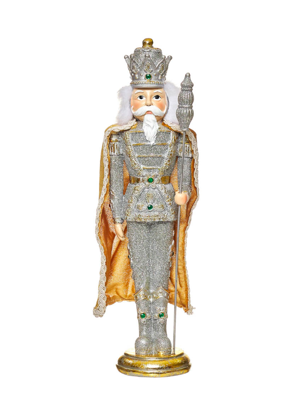 Soldado Quebra-Nozes cinzento poliresina
